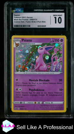 ESPEON POKEMON SWSH174 2021 SWSH BLACK STAR PROMOS HOLO DE CGC 10 - Image 1