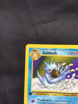 Pokemon Cards: Fossil 1st Edition Uncommon: Golduck 35/62 - Image 2