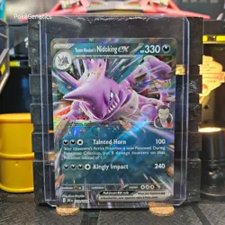 Team Rocket's Nidoking ex Destined Rivals Ultra Rare Pokemon TCG 119/182 SV10 - Image 1