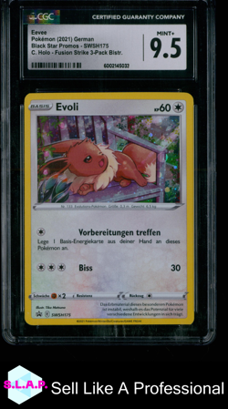 EEVEE POKEMON SWSH175 2021 SWSH BLACK STAR PROMOS HOLO DE CGC 9,5 - Image 1