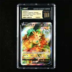 CGC 10 PRISTINE 2024 Pokemon CHN Leafeon V 134/132 Super Rare - Image 1