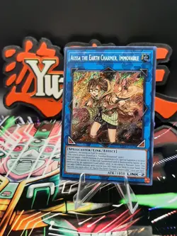 Yu-Gi-Oh! Aussa The Earth Charmer, Immovable RA04-EN078 Secret Rare 1st Ed NM - Image 1