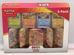 Pokemon TCG Scarlet & Violet 151 5-Pack of Mini Tins and 4 Promos Costco Bundle - Image 1