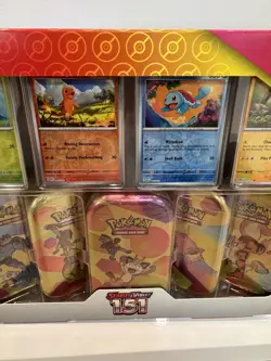 Pokemon TCG Scarlet & Violet 151 5-Pack of Mini Tins and 4 Promos Costco Bundle - Image 4