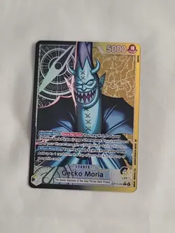 Gecko Moria - (Alternate Art) OP14-080 The Azure Sea's Seven One Piece Foil NM - Image 1