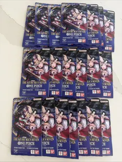 20x One Piece TCG: The Azure Sea's Seven Sleeved Booster OP-14 New/Sealed - Image 1