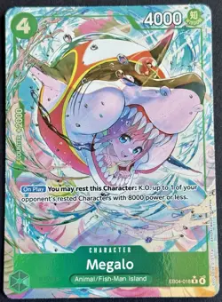 Megalo EB04-018 R ALT ART - The Azure Sea's Seven ENGLISH OP14 One Piece - Image 1