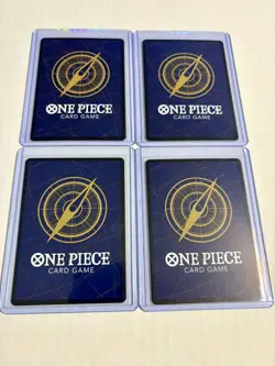 4x (Playset) Monkey.D.Luffy (2nd Anniversary Stamped ) P-043 One Piece Promo NM - Image 2