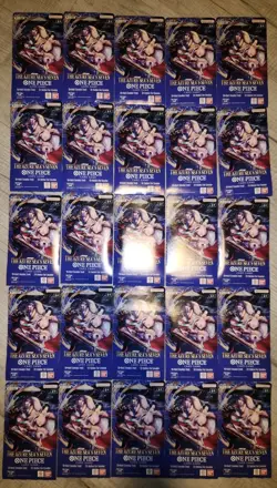 One Piece TCG The Azure Sea’s Seven OP-14 Sleeved Booster Pack Lot Of 25 Sealed - Image 1
