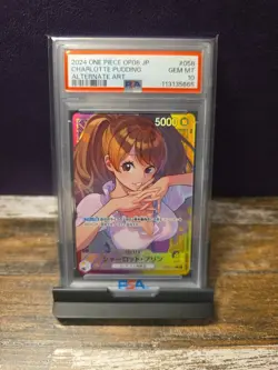 Charlotte Pudding PSA-10 (Parallel Foil) OP08-058 Two Legends Foil Japanese - Image 1
