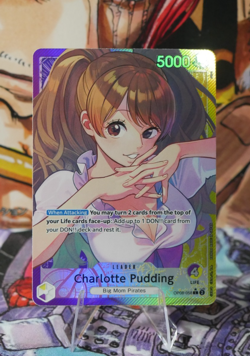 Charlotte Pudding (058) (Parallel) OP08-058 Two Legends Foil Leader OP TCG - Image 1
