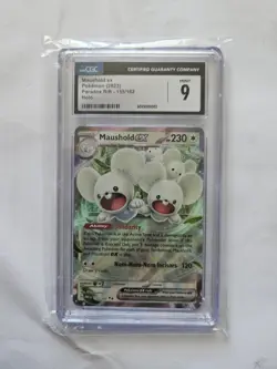 Maushold EX Holo SV04 155/182 Paradox Rift Pokemon Card CGC 9 English Graded - Image 1