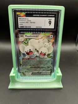 Maushold EX Holo SV04 155/182 Paradox Rift Pokemon Card CGC 9 English Graded - Image 1