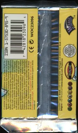 1999 Pokemon PORTUGUESE 1st Edition Base Set Blastoise Booster Pack Sealed - Image 2