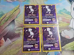 Pokemon TCG Playset (4) - Catching Mew WOTC Pokemon League Advertisement Card LP - Image 1