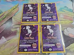 Pokemon TCG Playset (4) - Catching Mew WOTC Pokemon League Advertisement Card LP - Image 3