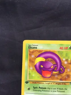 Pokemon Cards: Fossil 1st Edition Common: Ekans 46/62 - Image 2