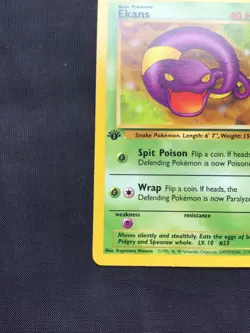 Pokemon Cards: Fossil 1st Edition Common: Ekans 46/62 - Image 5