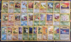 COMPLETE Pokemon JUNGLE Set 32-Card UNCOMMON/COMMON Non-Holo 64 - Image 1