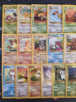 COMPLETE Pokemon JUNGLE Set 32-Card UNCOMMON/COMMON Non-Holo 64 - Image 2