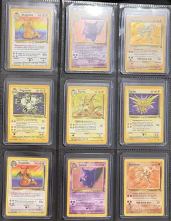 🔥 1999 POKEMON CARD ENGLISH FOSSIL UNL. 90% COMPLETE MASTERSET 56/62 EX-NM 🔥 - Image 3
