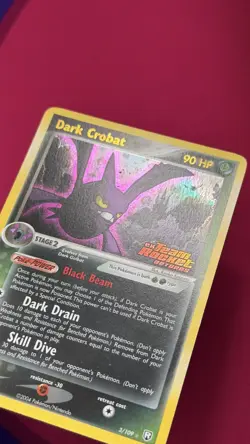 Dark Crobat Reverse Holo 5/109 Ex Team Rocket Returns Pokemon Card Stamped - Image 3