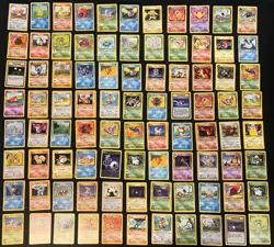 Pokemon Vintage Lot of 60 cards, NO HALO - various series - Image 1