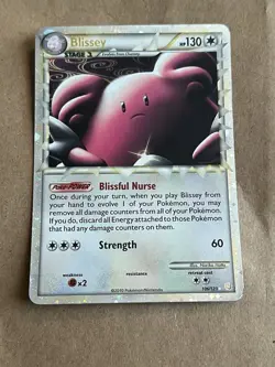 Blissey Prime 106/123 Pokemon TCG HeartGold SoulSilver Holo Rare Card - Image 1