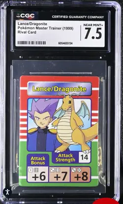 1999 Pokemon Master Trainer Board Game CGC 7.5 DRAGONITE POG TCG Rival Card PSA - Image 1