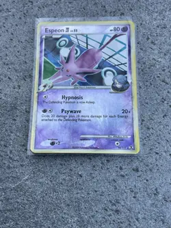 Espeon E4 18/111 Rare Reverse Holo Pokemon Card Rising Rivals Series LP - Image 2