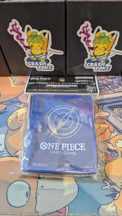 One Piece Card Game Bandai Official Card Sleeves Blue Japanese New Fast Ship - Image 1
