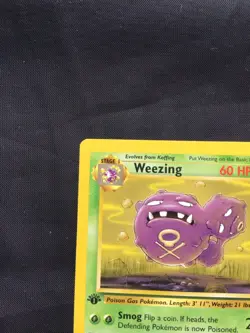 Pokemon Cards: Fossil 1st Edition Uncommon: Weezing 45/62 - Image 2