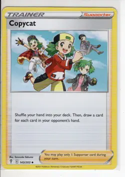 COPYCAT TRAINER EVOLVING SKIES SET POKEMON CARD 143/203 LP - Image 1