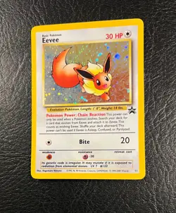 2000 Pokemon Eevee #11 Black Star Promo Pokemon Card TCG WOTC - Image 2