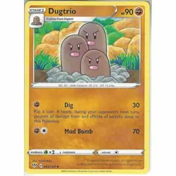 Pokemon 085/189 Dugtrio | Uncommon | Sword & Shield Darkness Ablaze Trading Card - Image 1