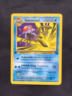 Pokemon Cards: Fossil 1st Edition Uncommon: Tentacruel 44/62 - Image 1