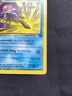 Pokemon Cards: Fossil 1st Edition Uncommon: Tentacruel 44/62 - Image 4