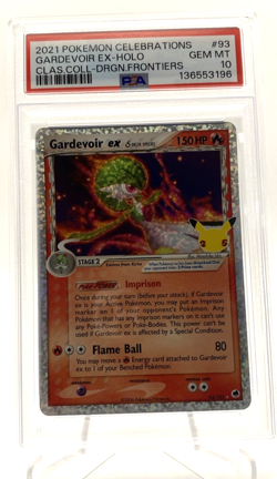 Pokemon Gardevoir EX Classic Collection Celebrations Card 93/101 PSA 10 GEM MINT - Image 1