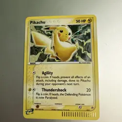 Pokemon Pikachu Black Star Promo 012 E-Reader Holo Card 2003 WOTC LP-NM - Image 1