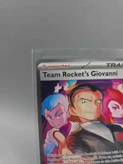 NM Team Rocket's Giovanni 238/182 SIR Pokemon Card Destined Rivals Near Mint - Image 2