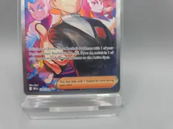 NM Team Rocket's Giovanni 238/182 SIR Pokemon Card Destined Rivals Near Mint - Image 4