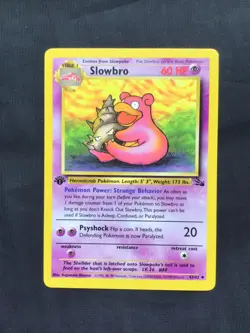 Pokemon Cards: Fossil 1st Edition Uncommon: Slowbro 43/62 - Image 1