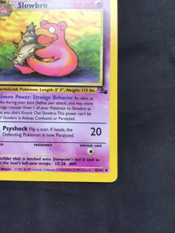 Pokemon Cards: Fossil 1st Edition Uncommon: Slowbro 43/62 - Image 4