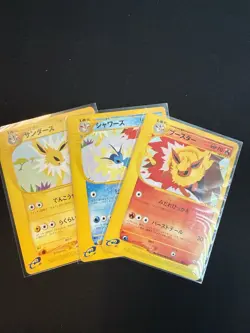 Flareon Vaporeon Jolteon 001 002 003/T Promo E Series Pokemon Card Japanese - Image 1