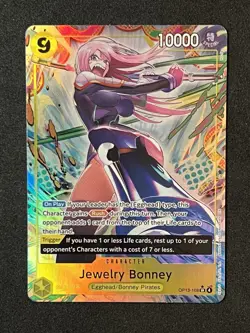 Jewelry Bonney ONE PIECE Card English OP13-108 SR ALT Carrying on His Will 🔥 - Image 1