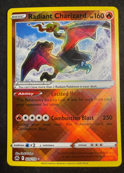 Radiant Charizard Holo Crown Zenith 020/159 Pokemon Card TCG NM - Image 1