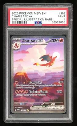 PSA 9 MINT Charizard Special Illustration Rare S&V 151 199/165 Pokemon Card TCG - Image 1