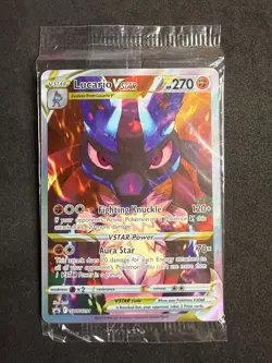 Lucario VSTAR Crown Zenith ETB Promo SWSH291 Pokemon Card TCG NM SEALED - Image 1