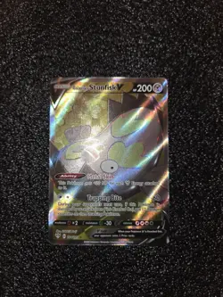 Galarian Stunfisk V (Full Art) - SWSH03: Darkness Ablaze (SWSH03) Pokemon Card - Image 2