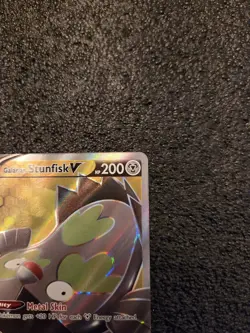 Galarian Stunfisk V (Full Art) - SWSH03: Darkness Ablaze (SWSH03) Pokemon Card - Image 5